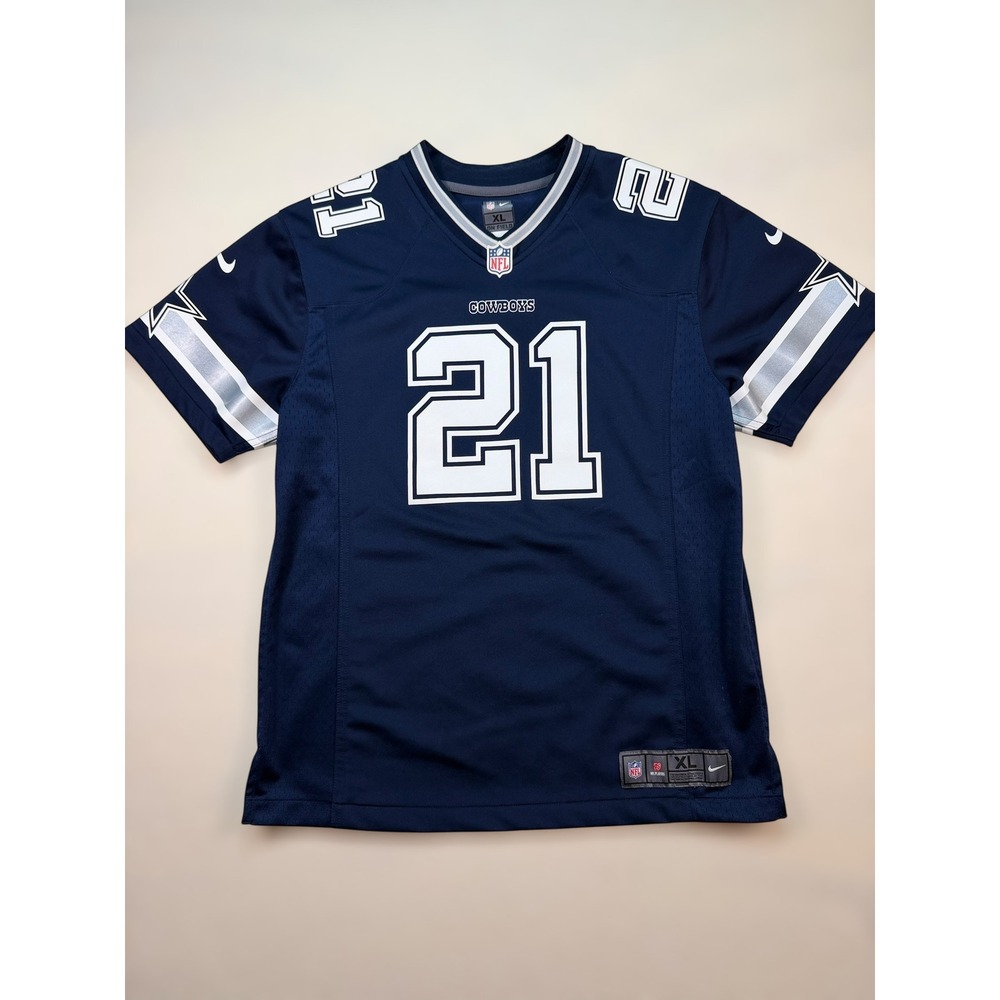 Nike‎ Ezekiel Elliott Dallas Cowboys Jersey Navy Blue Youth XL 18/20 Mens S/M